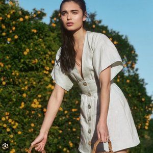 Reformation Ty dress - linen mini